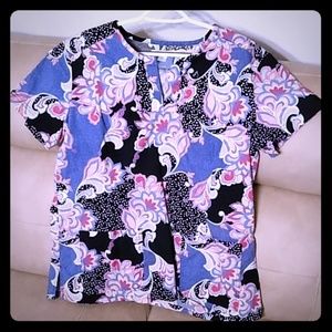 Koi Stretch uniform top